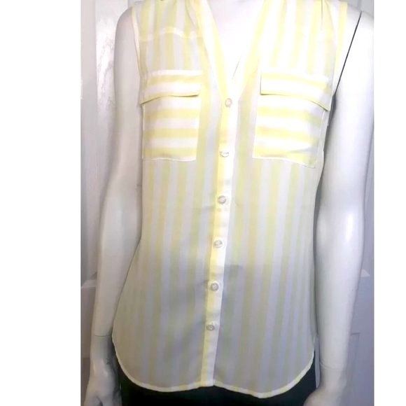 New York & Company Striped Blouse Size Small - Picture 1 of 5